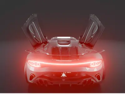 JTX GX 50 Rigged and animated Low-poly 3D model