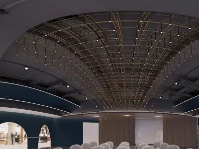 classroom dance Modern 3D model