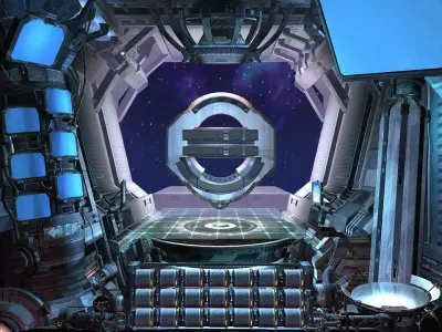 Mechanical login interface 01 3D model