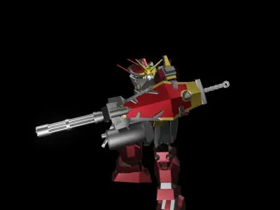 TheMechaNoid 2 gundam robot 3D model