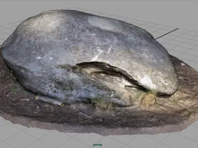 Rock Low-poly 3D model purchase