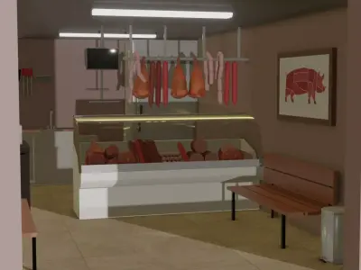 Butcher Shop 3D model