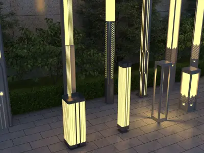 Street Light Pole 3D model buy