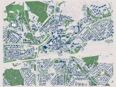 Kouvola City Finland 3D model
