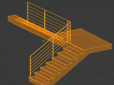 Staircase stairs Free 3D model