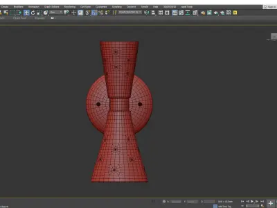 GALAXY SINGLE SCONCE Low-poly 3D model