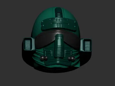 helmet high poly sculpt 3d printable ver 7 3D model 3D model 130