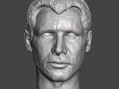 Rick Deckard in Blade Runner 1982 Action Figure Heads 3D print model