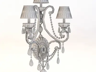 Ralph Lauren Adriana Triple Sconce 3D model