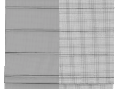 Roman Curtains 151 Cordless Room Darkening Fabric Arlo blinds 3D model