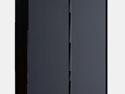 BESTA Storage combination w glass doors 2 Low-poly 3D model