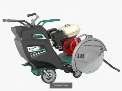 Construction Equipment 3D Model Pack