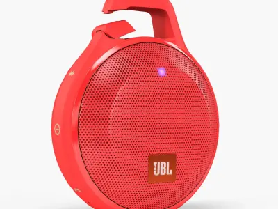 JBL Clip plus portable bluetooth speaker Low-poly 3D model