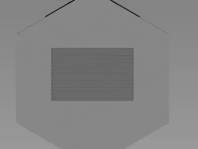 hex cryopod 3D model