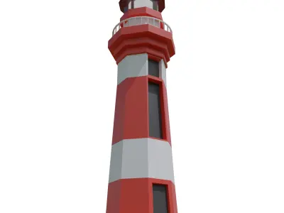 Lighthouse Free low-poly 3D model purchase