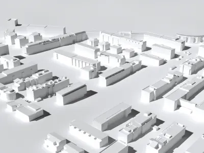 Quartier Vauban Friedburg Germany  3D print model