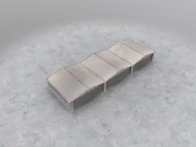 LQSA Hangar 3 Low-poly 3D model