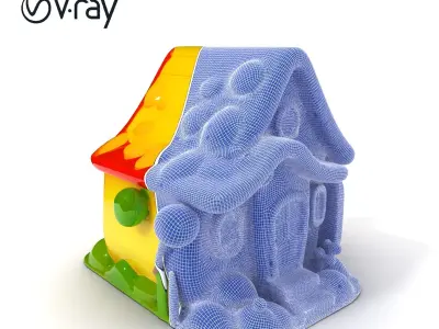 Cartoon House Model Pack for Animation and Games Low-poly 3D model