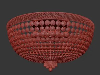 Chandelier Bari E 1 2 80 200 G 3D model