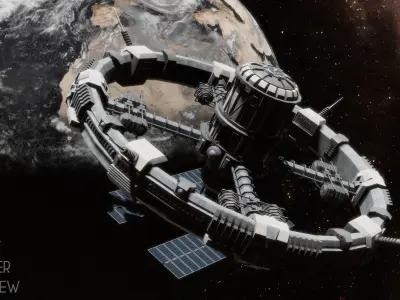 Sci-Fi Space Station 3D model purchase