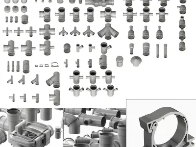 Sewer fittings Big n2 3D model