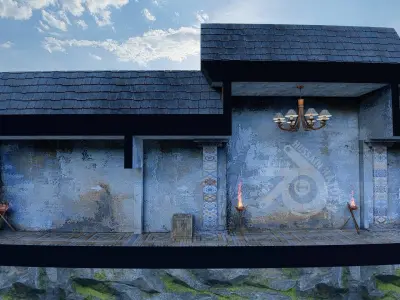 Level Design Low-poly 3D model