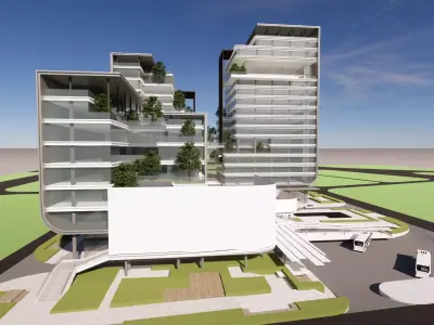 Modern City Block -A26 3D model
