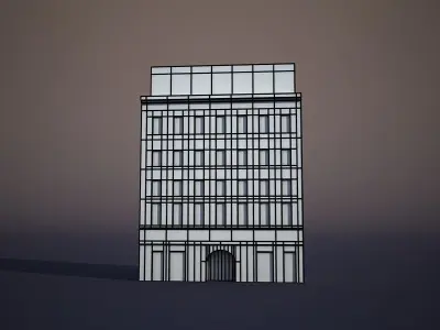 Apartment House 37 Low-poly 3D model