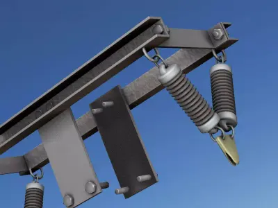 Electricity Poles Insulators 6 - Object  113 Low-poly 3D model