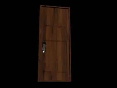 Door Interior model Low-poly 3D model