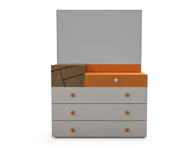 kids room furniture set 3D model