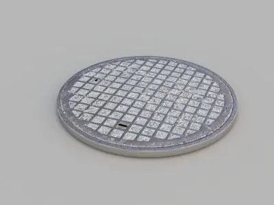 Sewer Grate 08 3D model
