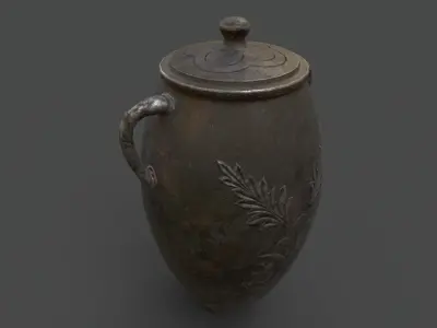 OLD POT Low-poly 3D model