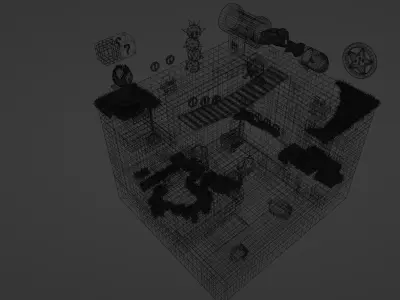 Super Mario World Low-poly 3D model
