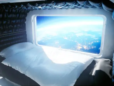 Sci-fi badroom unreal 5 scene 3D model