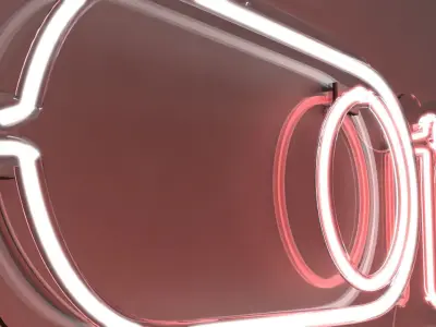 On Air 1 - Neon Sign 3D model