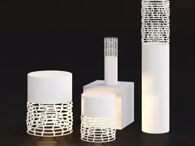 Pvc chandelier 3D model