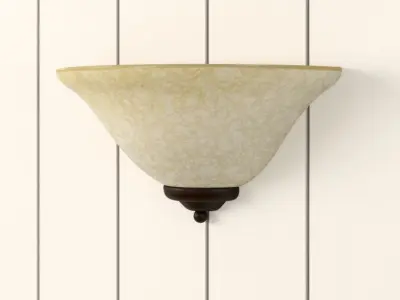 Zulema Light Dimmable Flush Mounted Sconce Free 3D model