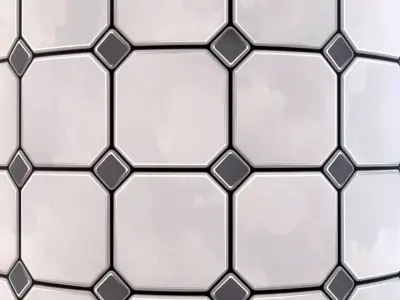 Stylized Tile Substance Material and  Texture