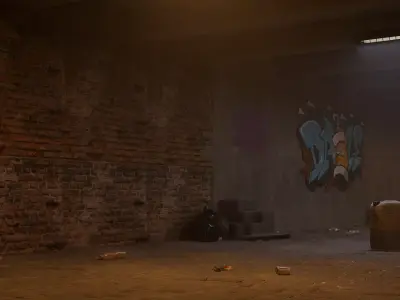 Underground passage 3D model