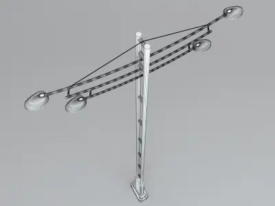 Street Light Pole 3D model