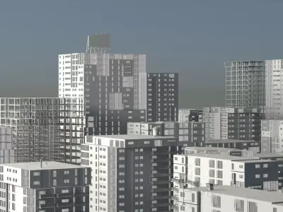 25 LOWPOLY BUILDING PACK  Low-poly 3D model