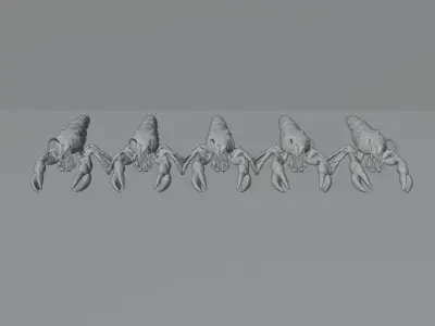 Fantasy Lobster 3D Model Pack 3D model