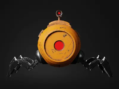 Sci-fi Robot 3d Model by Nikdox 3D model