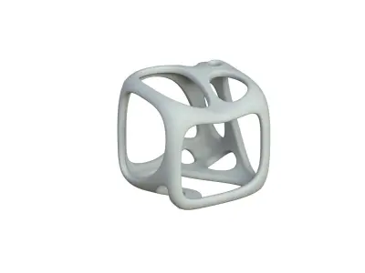 SciFi Cube Object No 17196 Low Poly Shape Texture