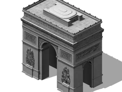 City Building - Arc de Triomphe 3D model