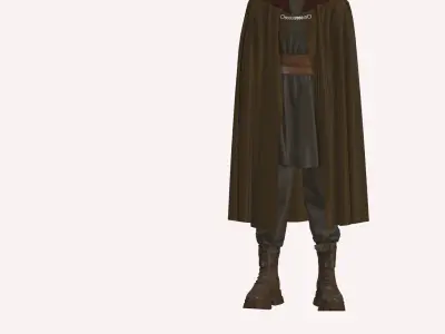 Sith inspired garment in Style3d Atelier 3D model