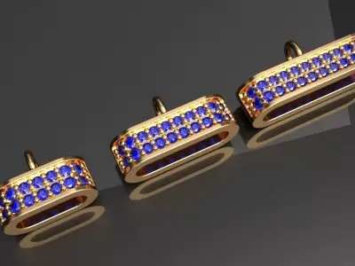 Parrot Lock Bracket Lobster clasps 3D print model