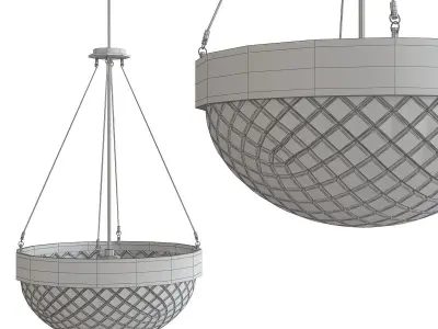 RAYS 72093 Contemporary Style Chandeliers low poly 3d model Low-poly 3D model