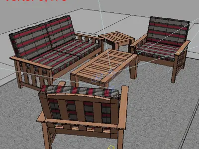 Outdoor Furniture-3 3D model